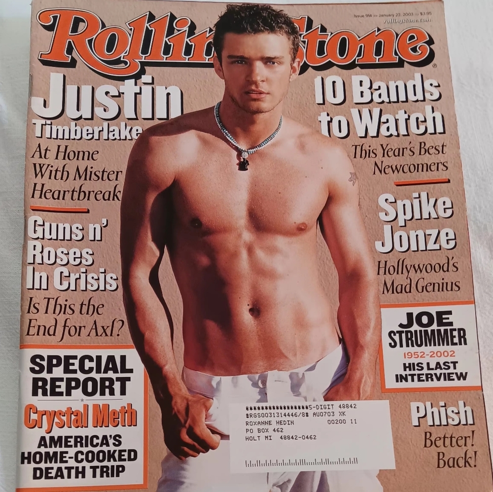 Rolling Stone Justin Timberlake 2003
